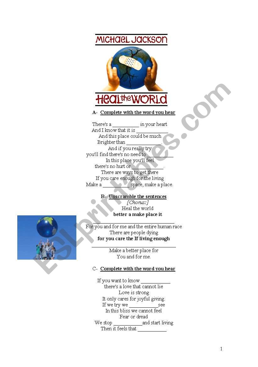 Heal the World by Michael Jackson