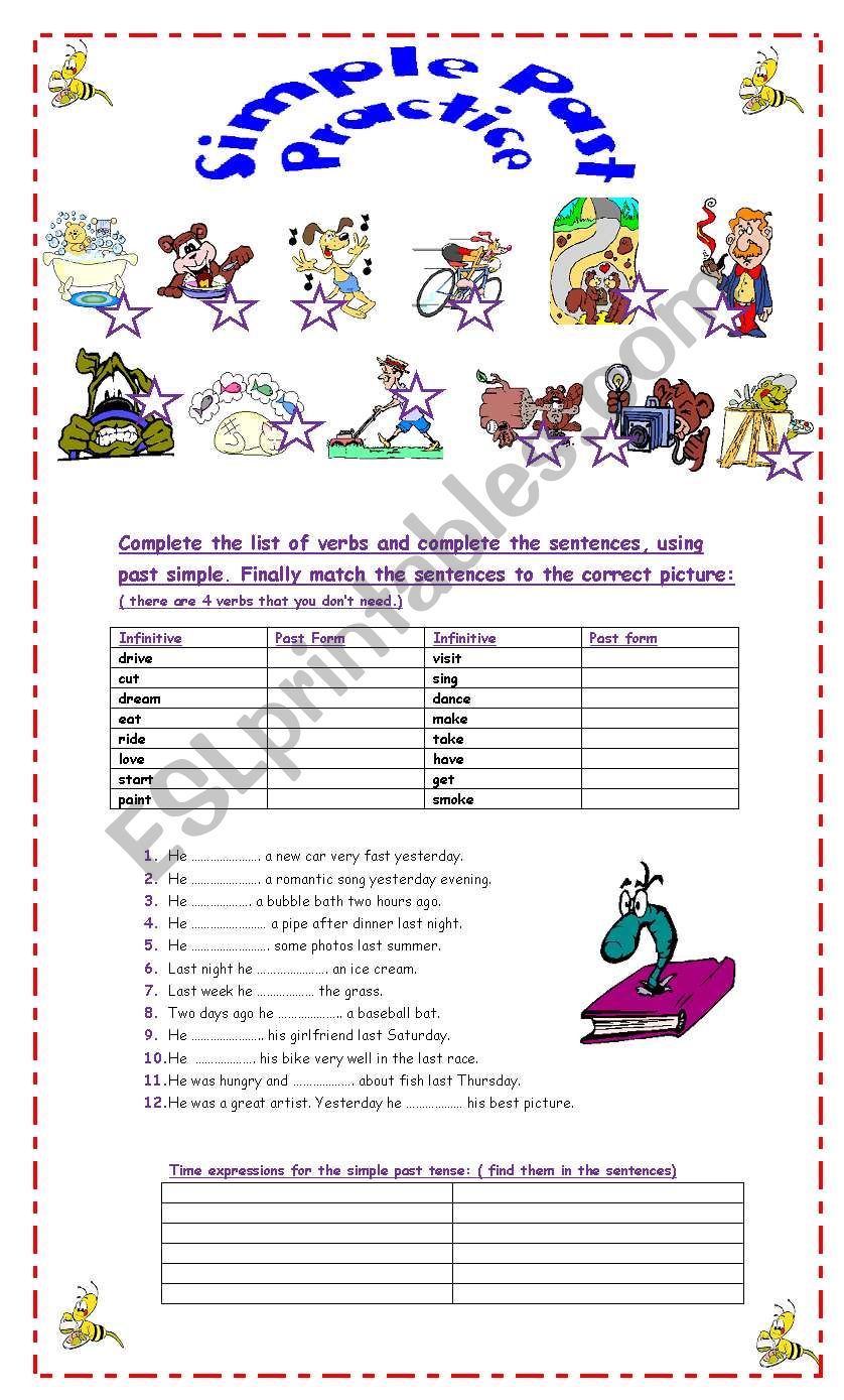 Past Simple Practice worksheet