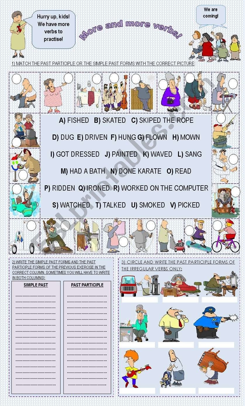 Simple Past and Past Participle 