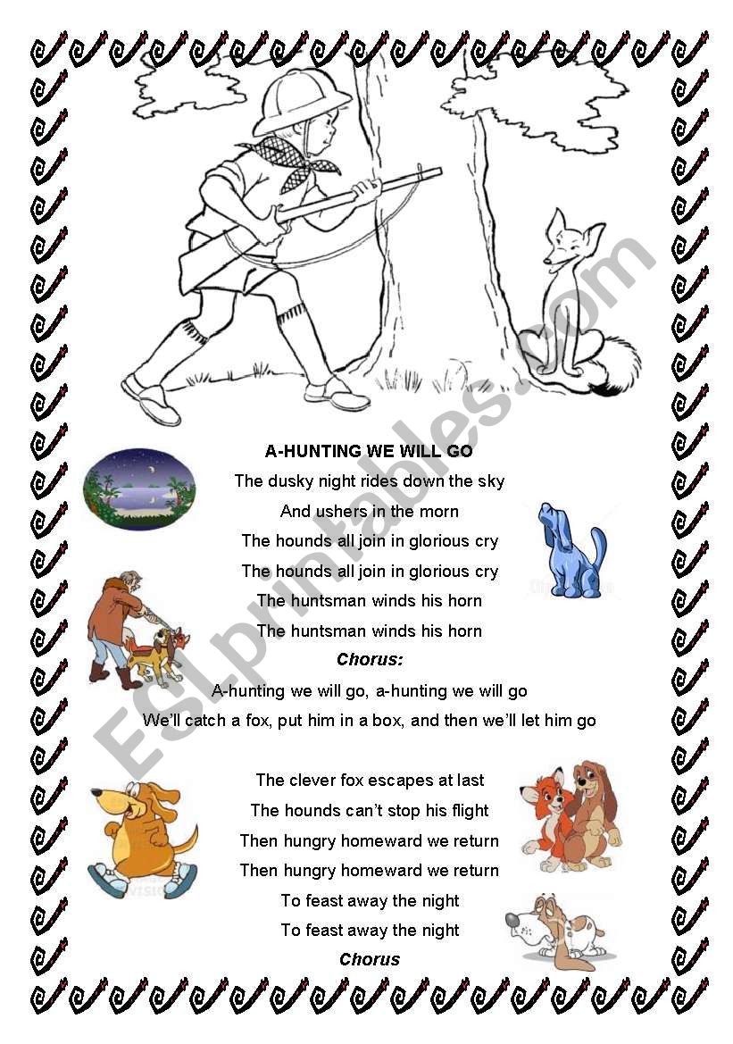 SONG worksheet