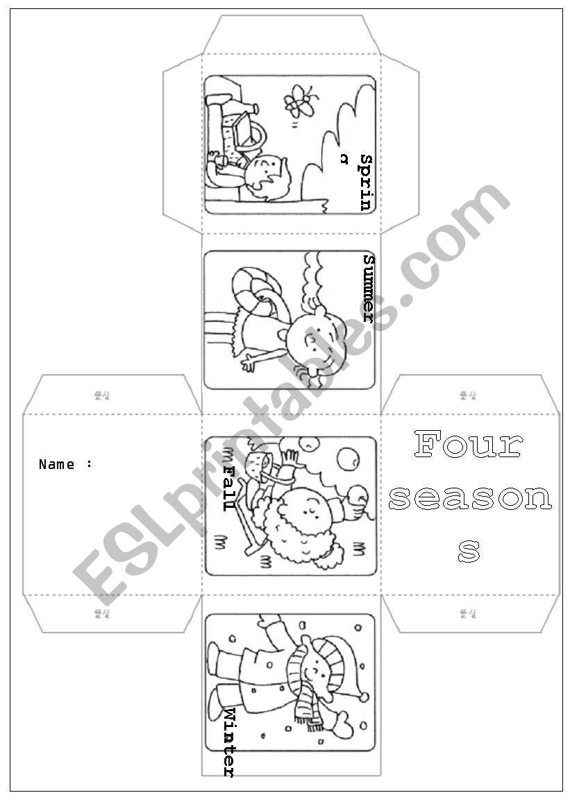 4 Seasons worksheet