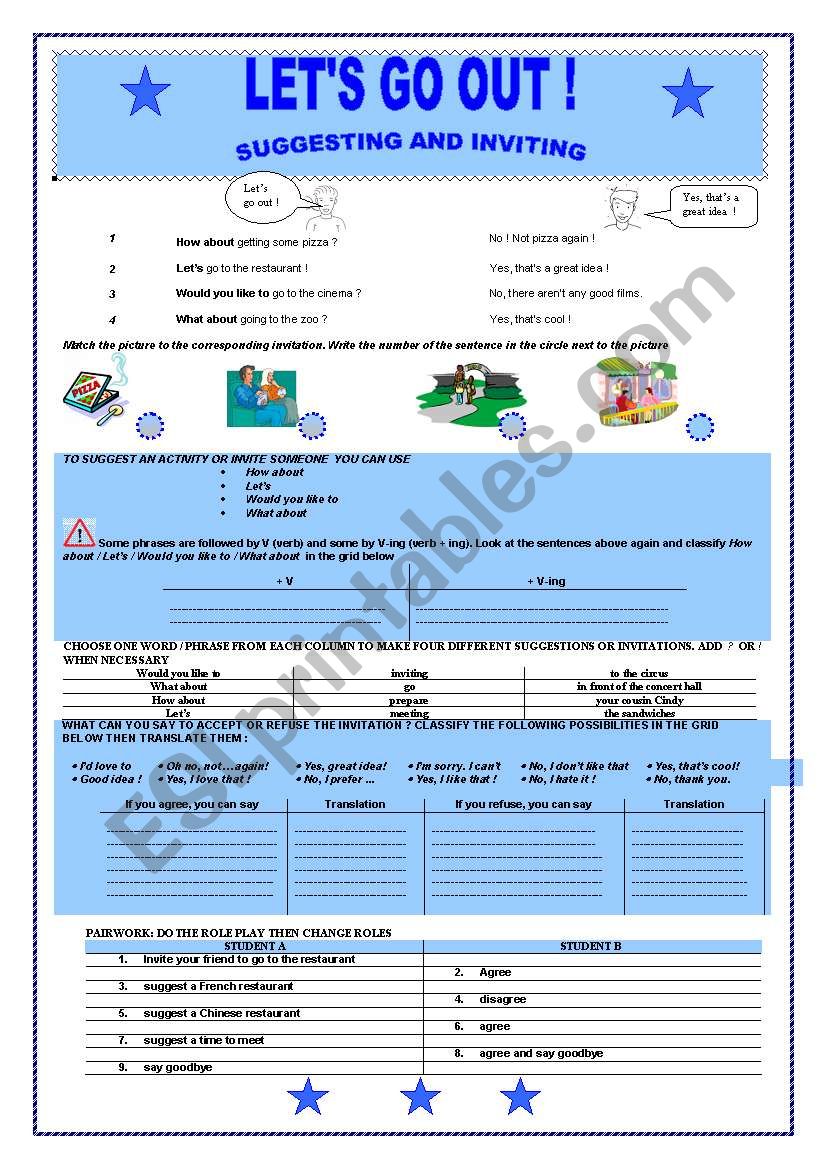 SUGGESTING AND INVITING : LET Â´ S GO OUT (B&W VERSION INCLUDED)