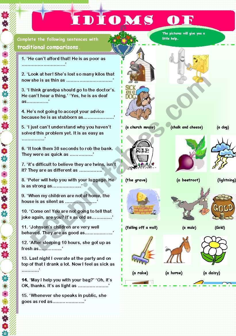 Knock knock-idioms and phrasal verbs with knock - ESL worksheet by joy2bill