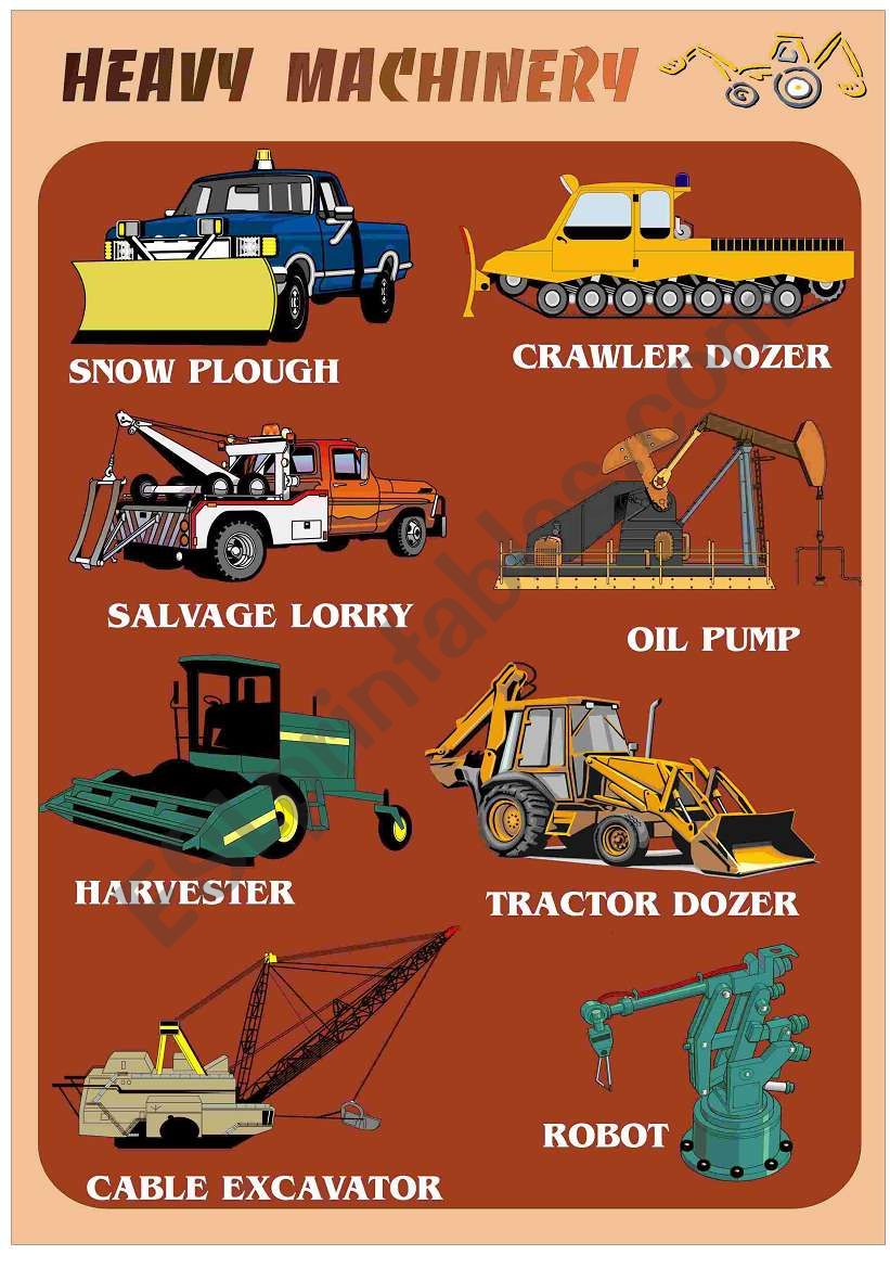 HEAVY MACHINERY 2 worksheet