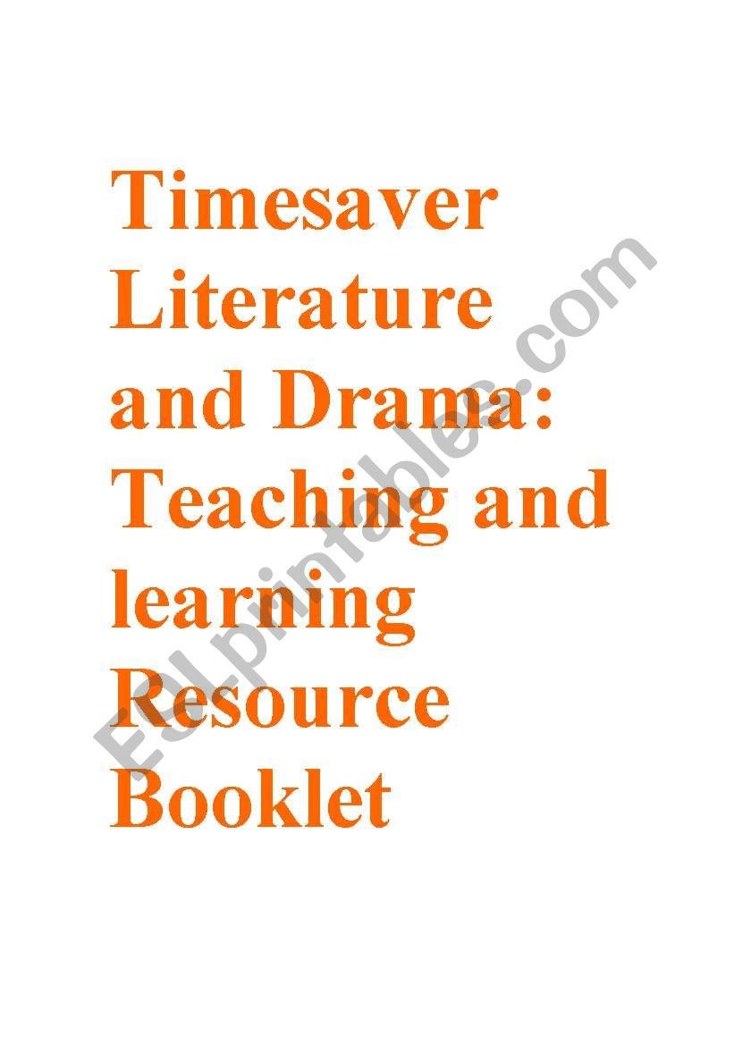 Timesavers Literature Resource Booklet