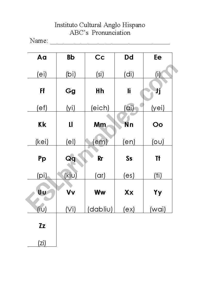 ABCs  worksheet