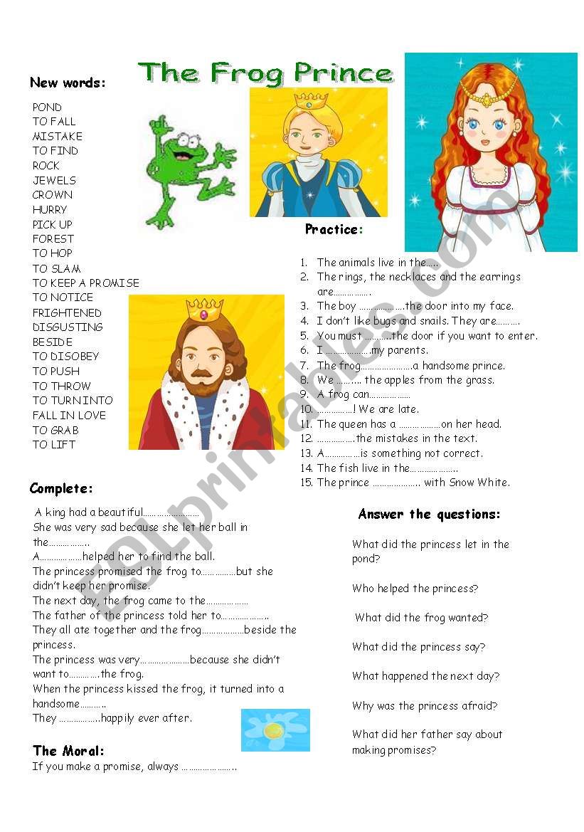 Short Tales worksheet