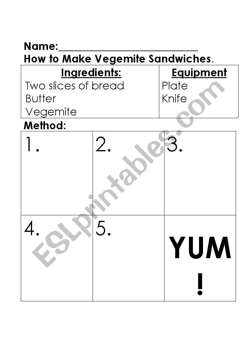 How to Make Vegemite Sandwiches