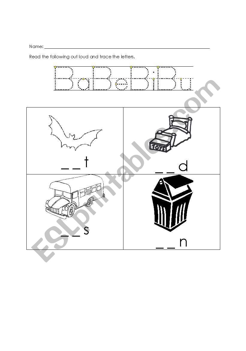 Babebibobu worksheet