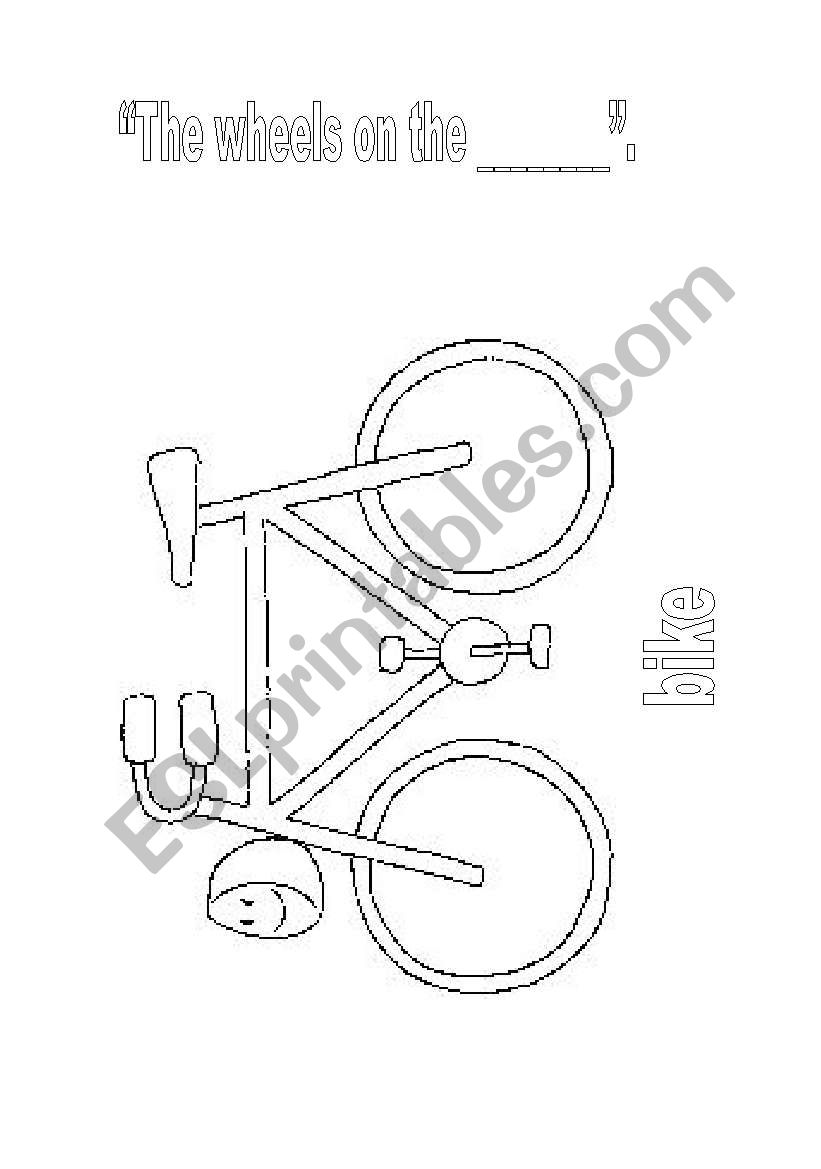 The wheels on the ________. worksheet