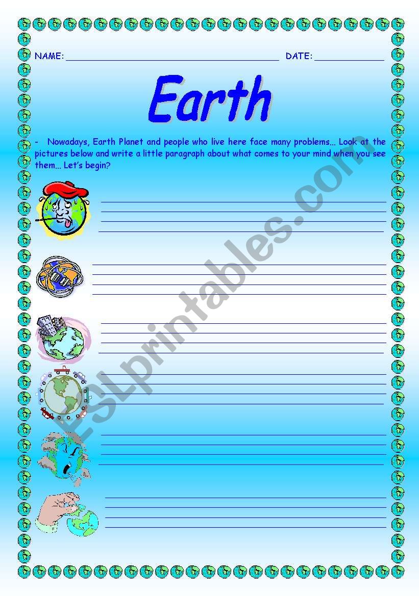 Earth worksheet