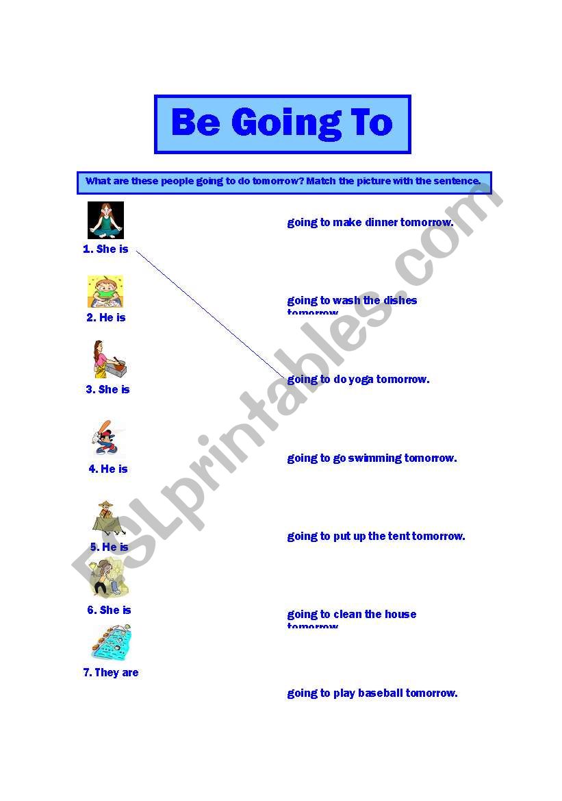 Be Going To worksheet