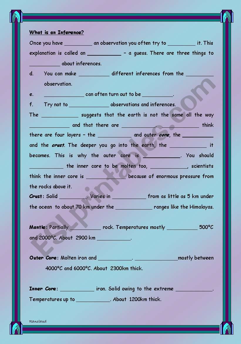 Earth Science - (( 16 Pages )) - Teaching English through Science Topics -  intermediate/advanced - editable - ESL worksheet by ranclaude