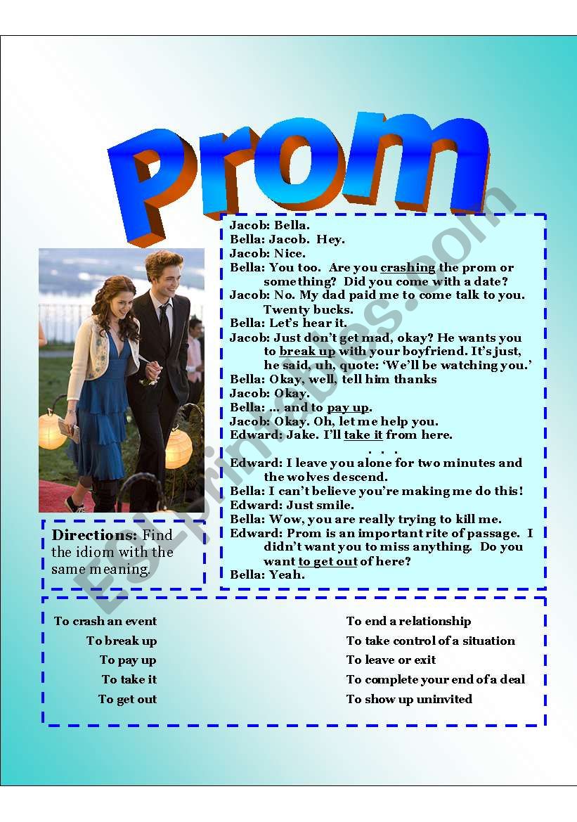 Prom Dialog (last part of Twilight movie)