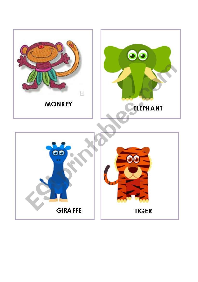 WILD ANIMALS SET 2 worksheet