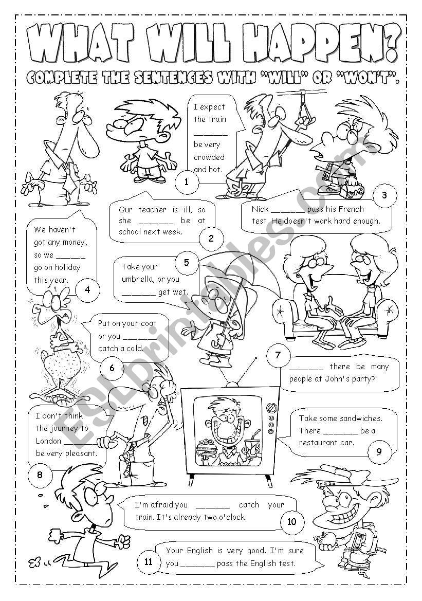 Future Simple Tense (will / wonÂ´t)