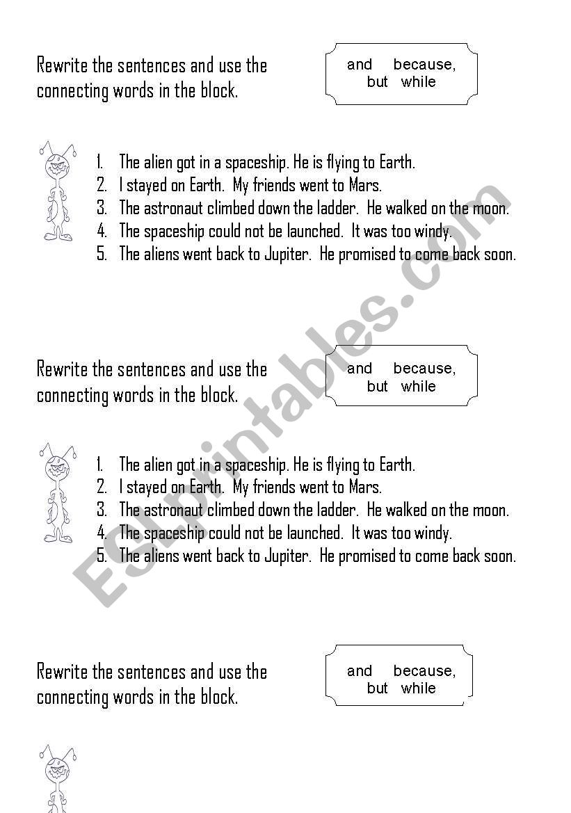 Connecting Sentences worksheet