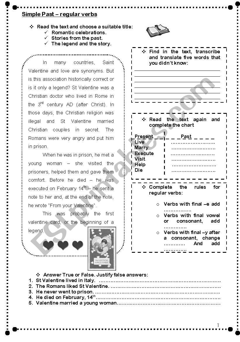 Text and biographies to work with Simple Past (2 PAGES)