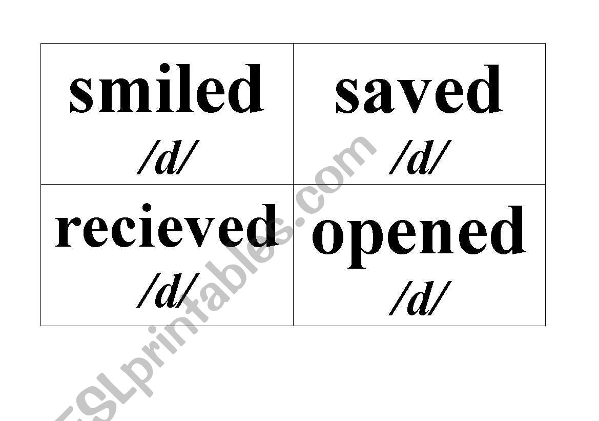 Regular Verbs worksheet