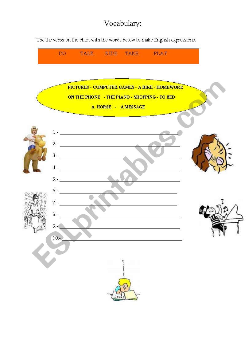 English Expressions worksheet