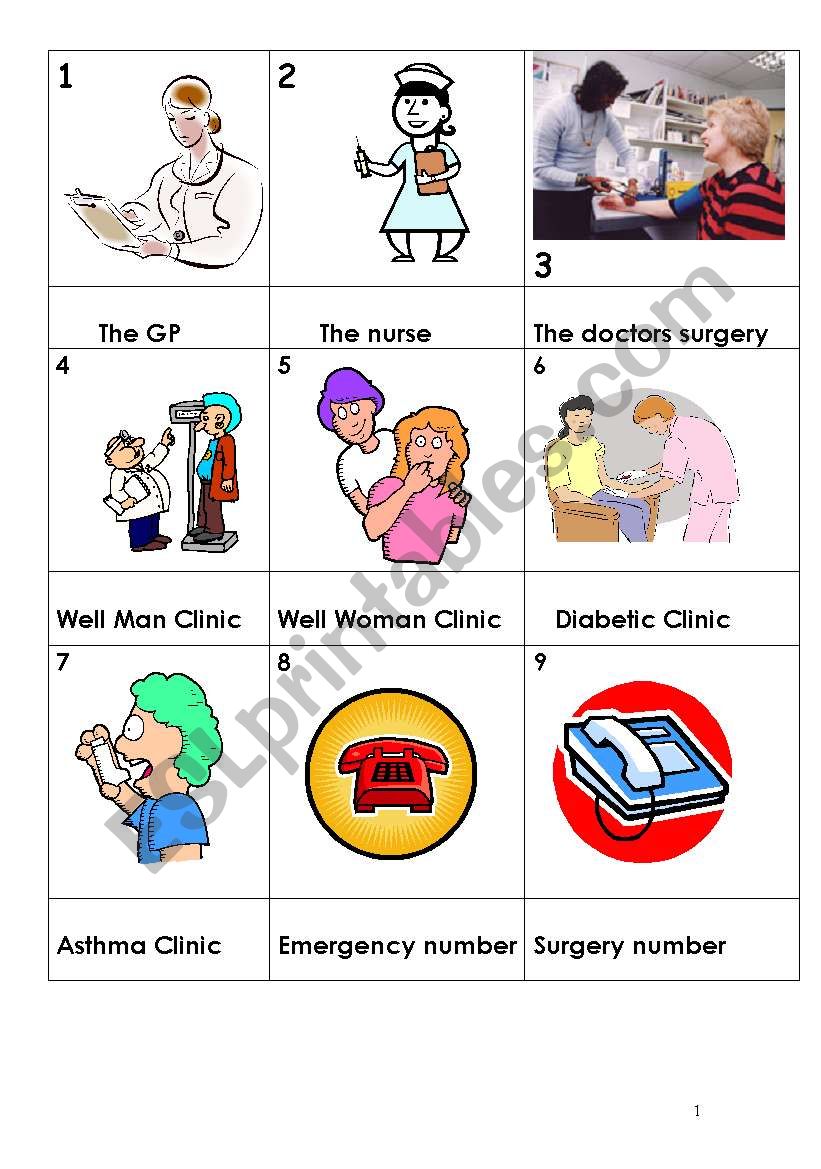 A Doctors Surgery worksheet