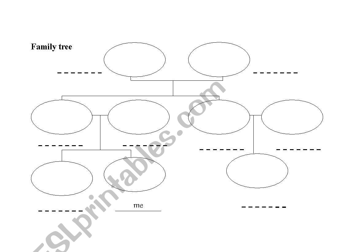 Family tree worksheet