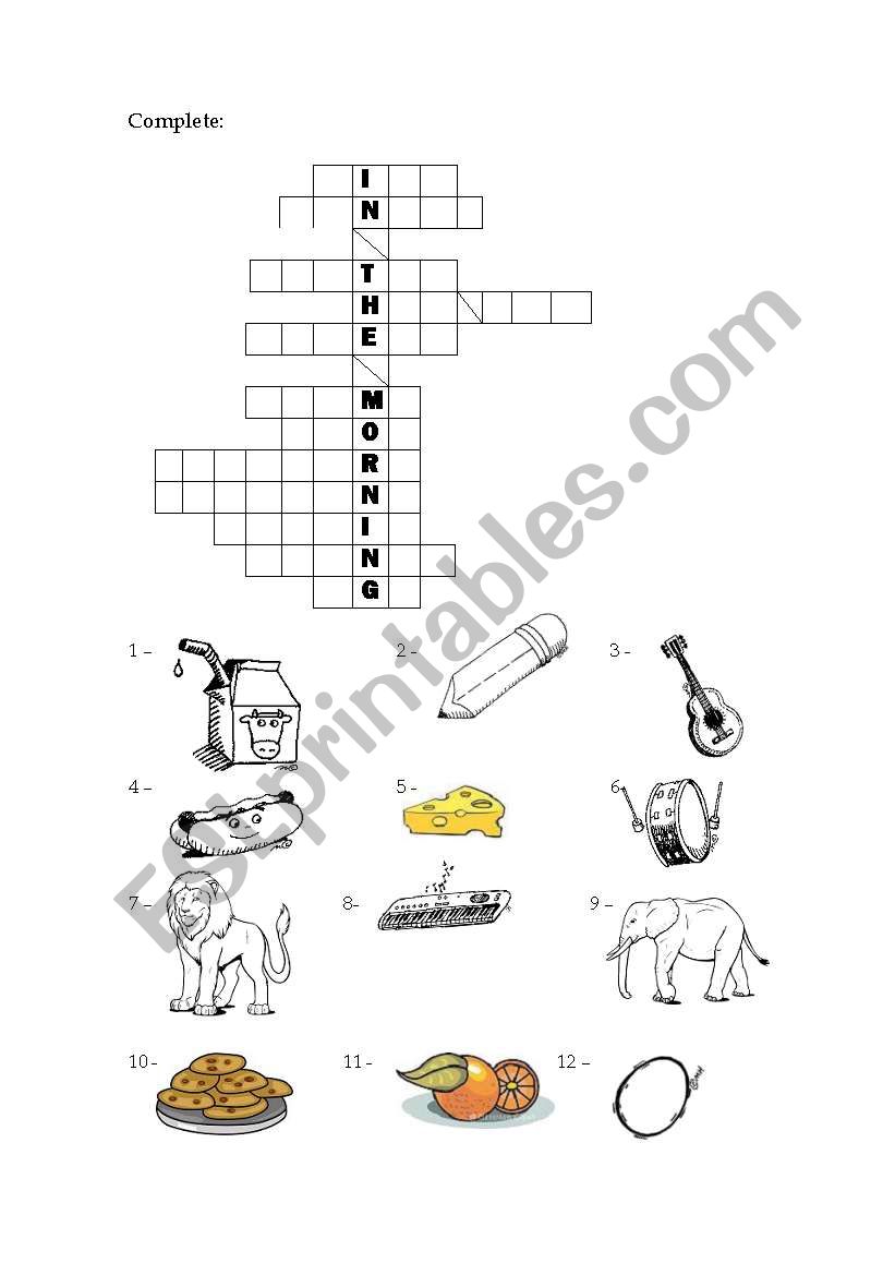 Basic Crosswords worksheet