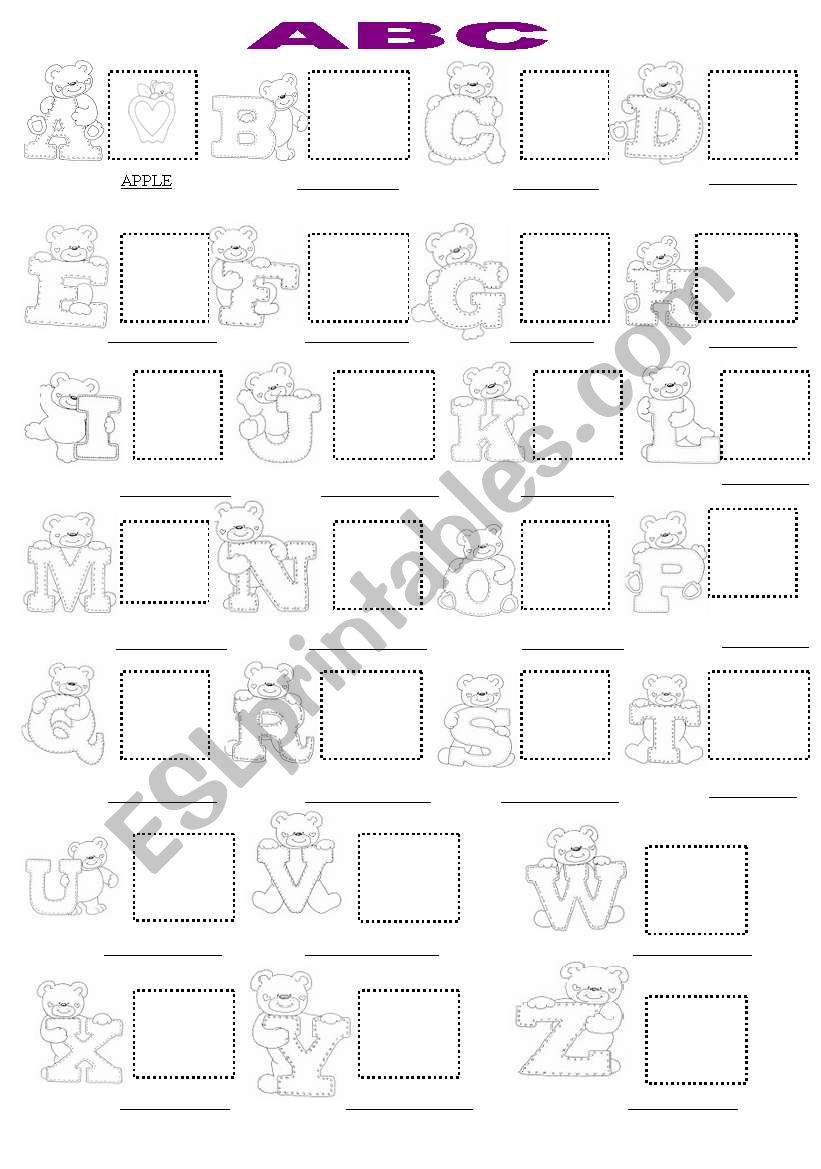 The ABC worksheet