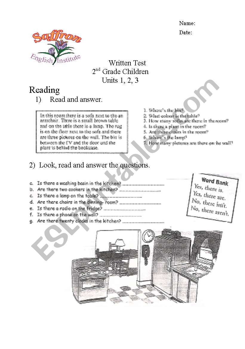house worksheet