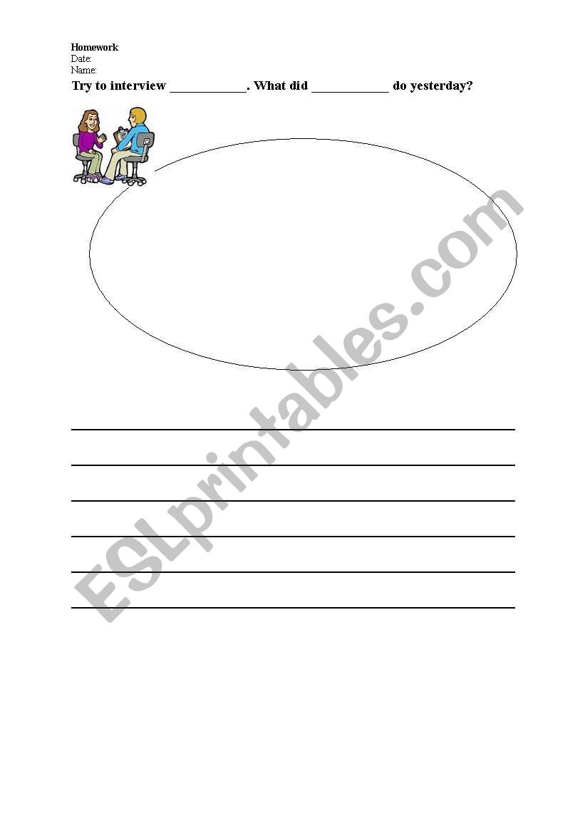 Past tense worksheet