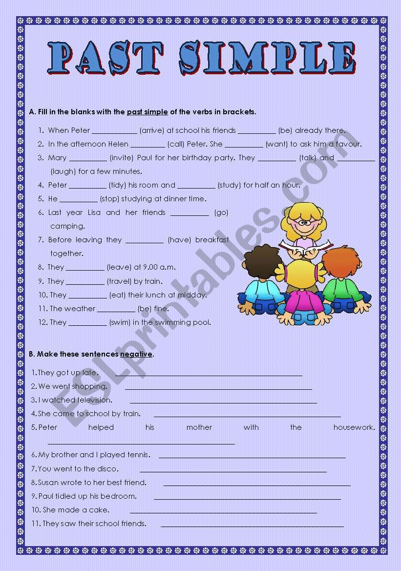 PAST SIMPLE worksheet