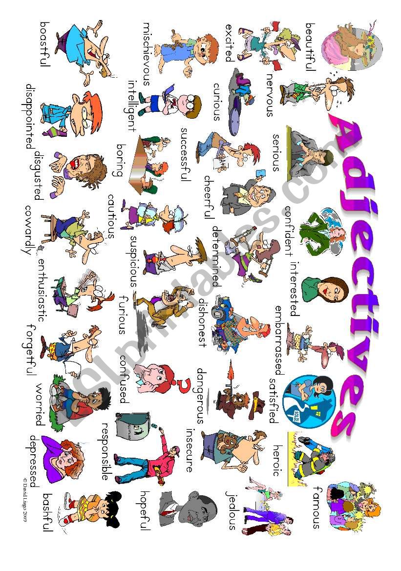 Adjective Poster 5 worksheet