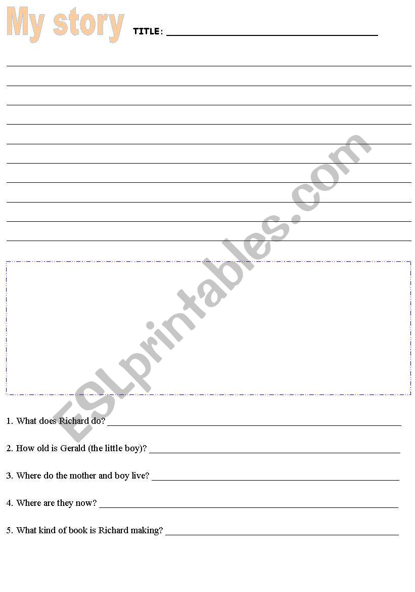 MY STORY worksheet