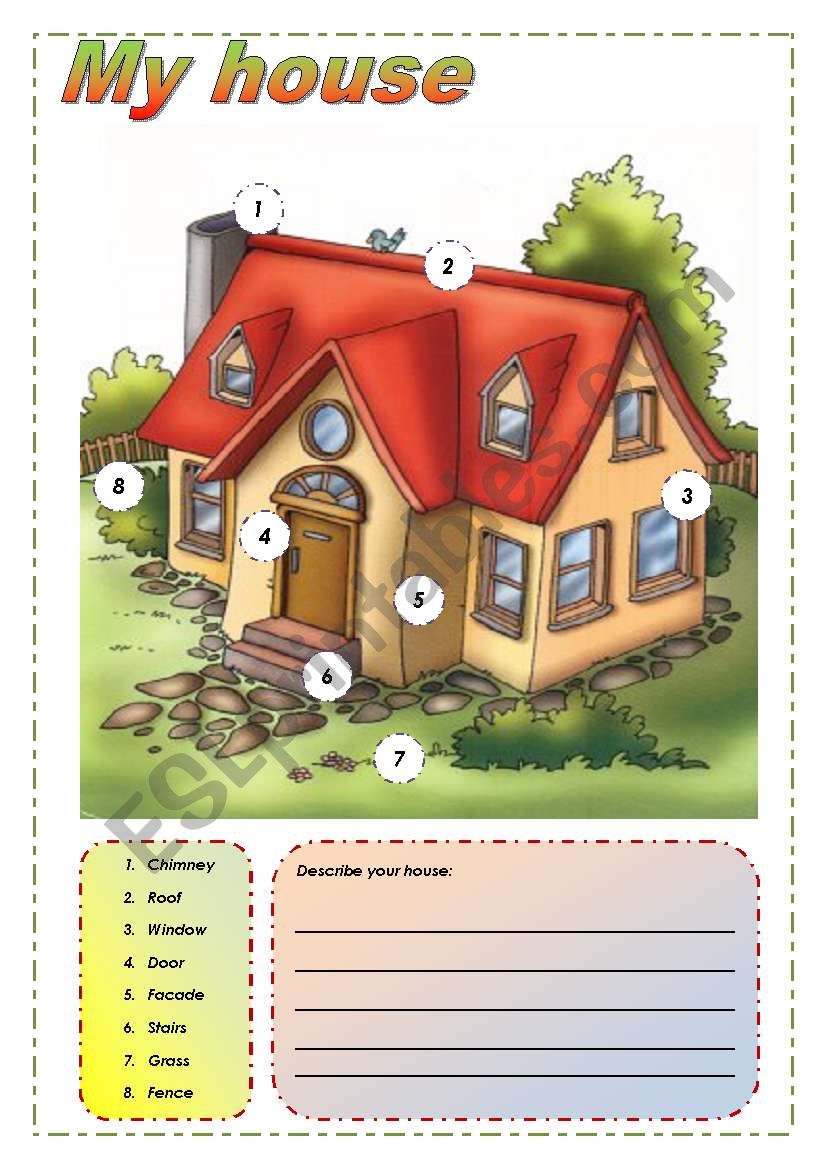 Around the house worksheet