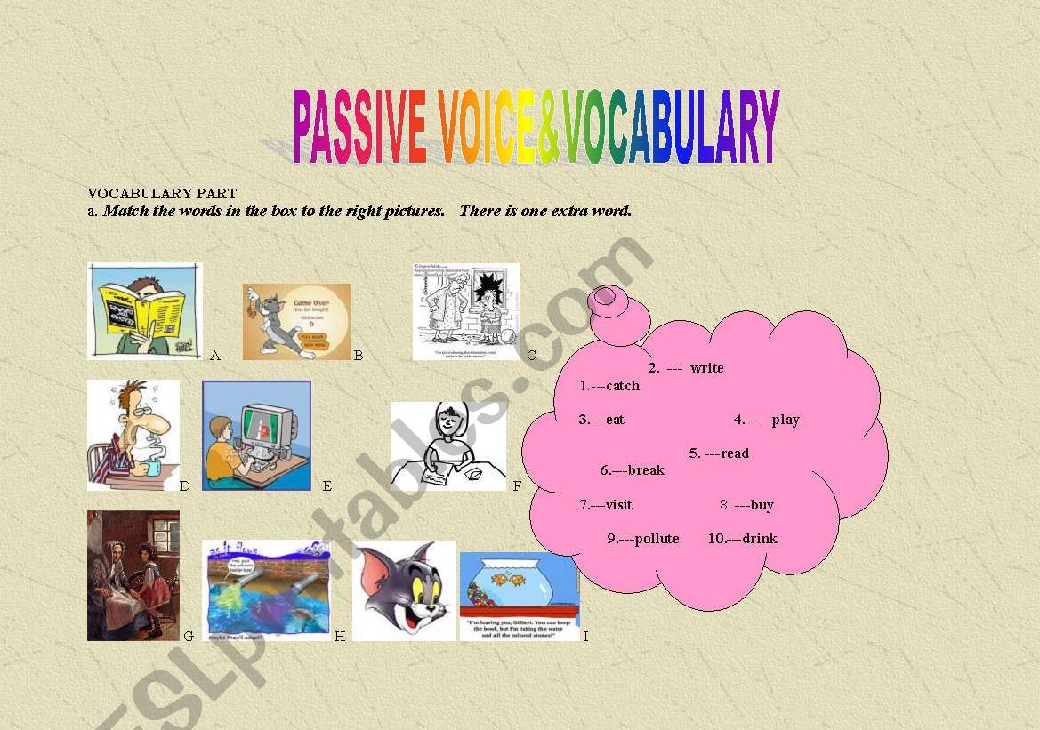 Passive Voice worksheet