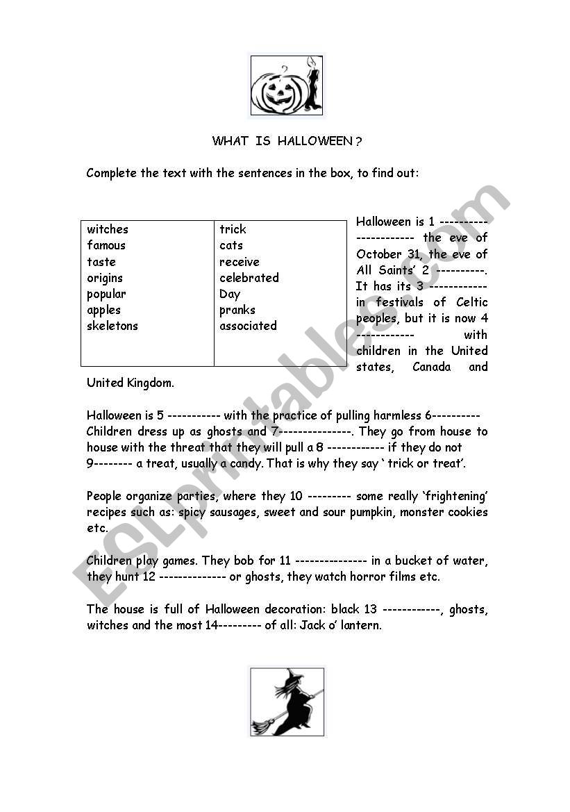 What is Halloween? worksheet