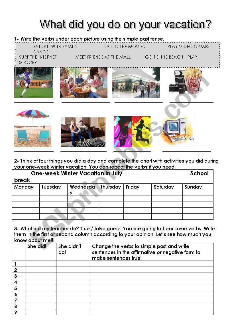 talking-about-your-last-vacation-esl-worksheet-by-rosebard