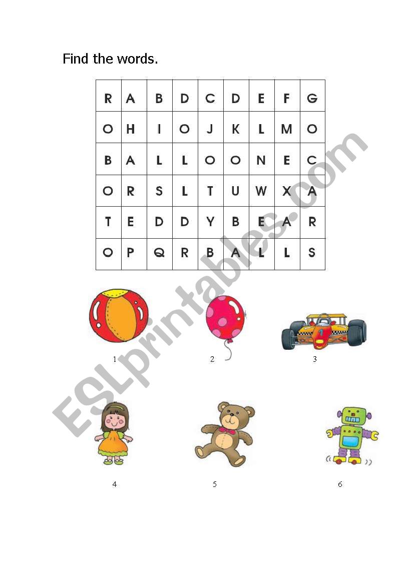 TOYs worksheet