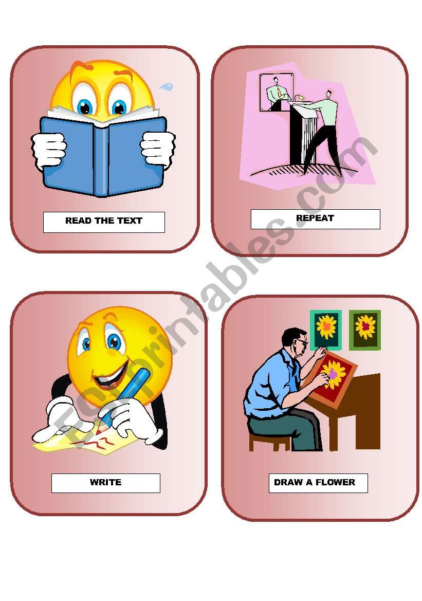 SIMON SAYS CARDS1 worksheet