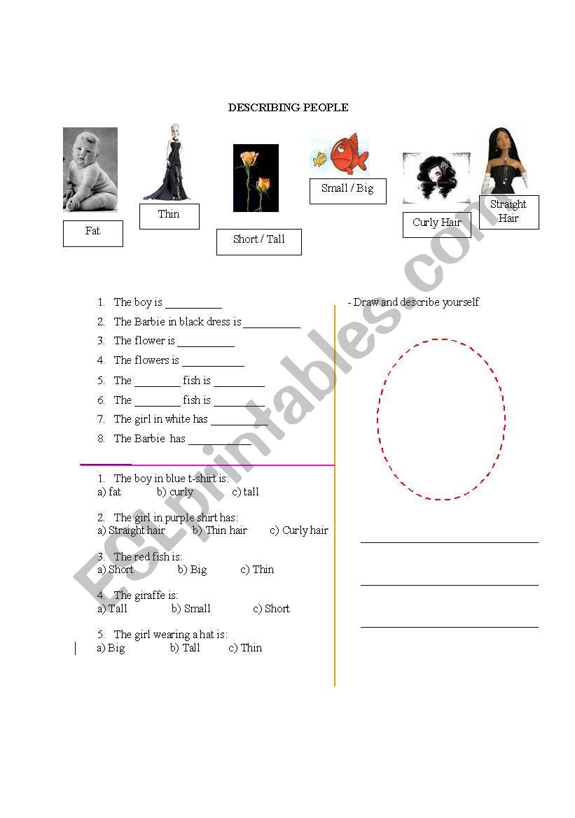 Describing People worksheet