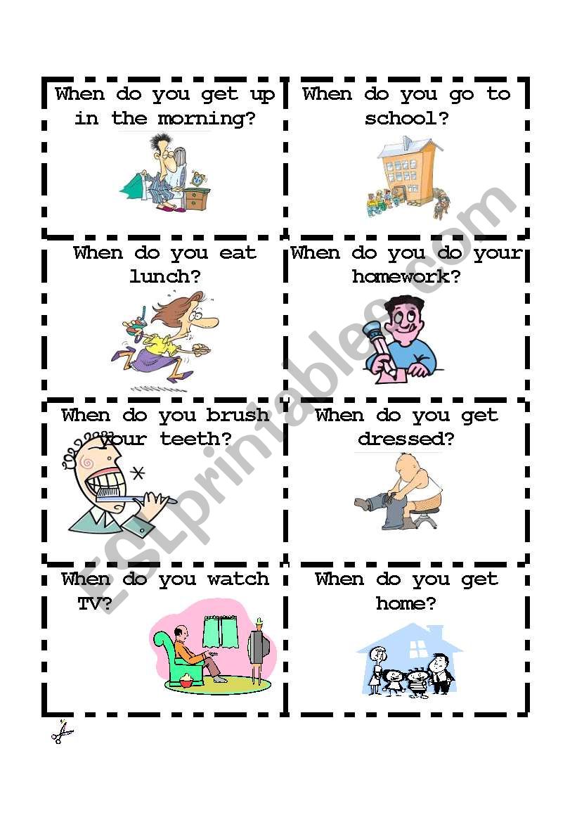 Talking Cards 1 of 4 worksheet