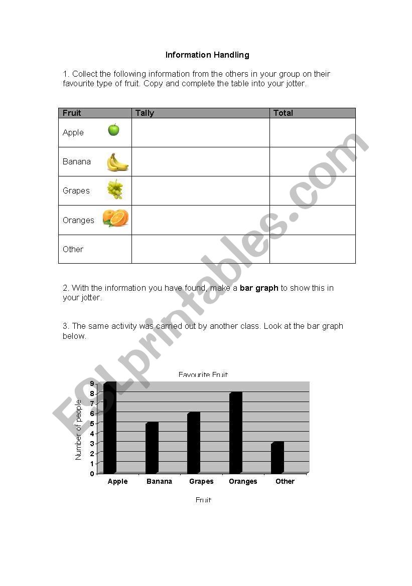 Information Handling worksheet