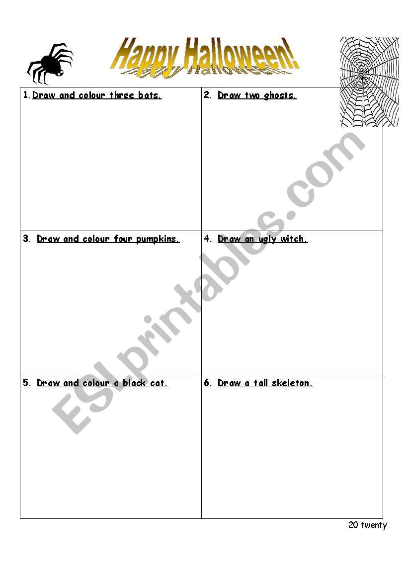 Happy Halloween! worksheet