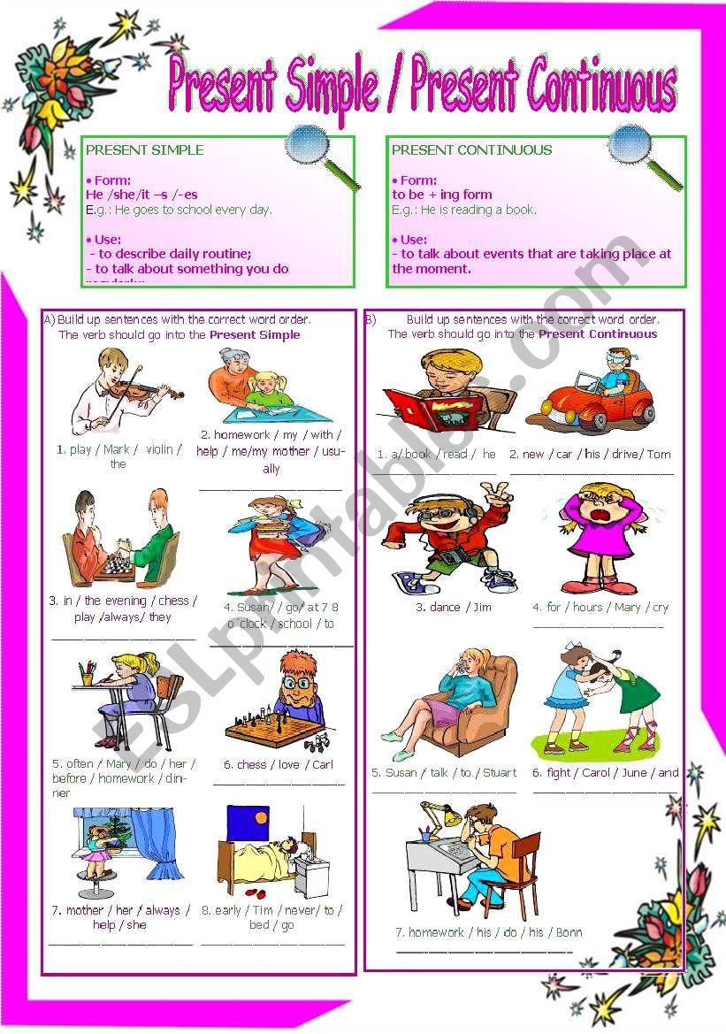 Present Simple vs Present Continuous