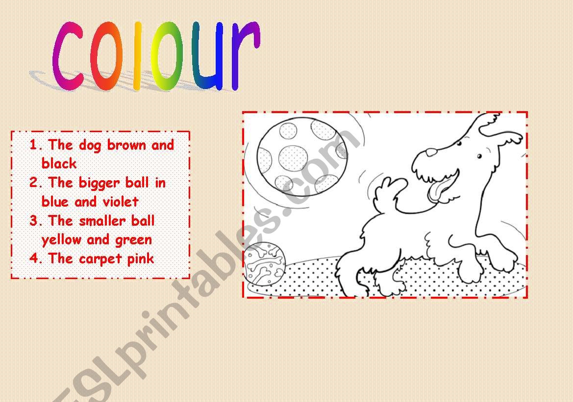 Read and colour worksheet