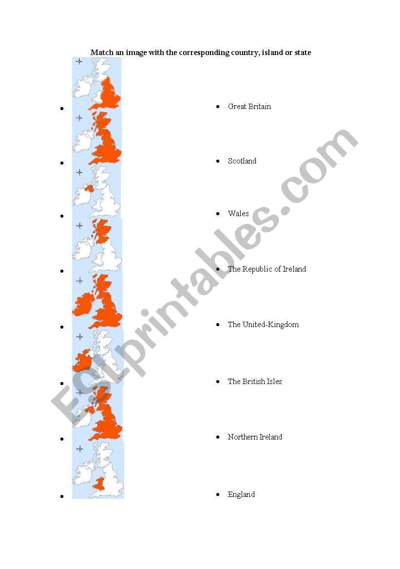 The British Isles worksheet