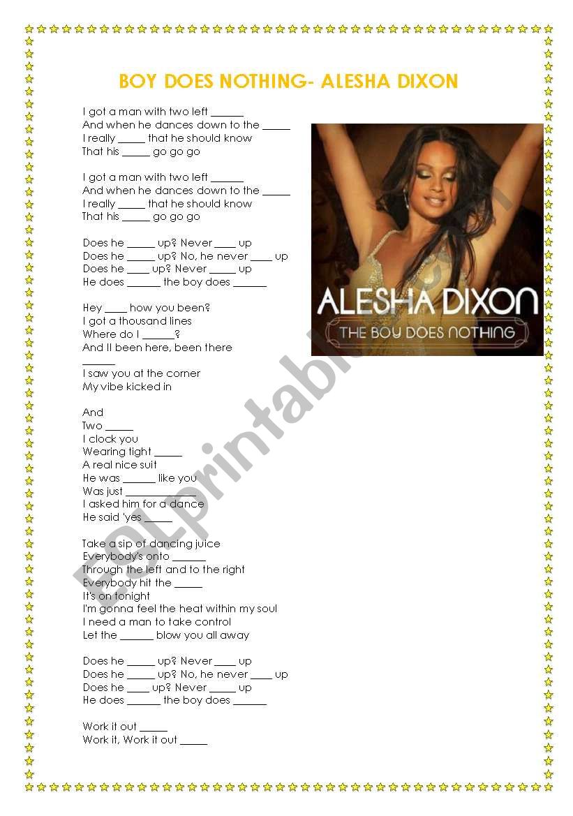 The Boys Does Nothing- Alesha Dixon