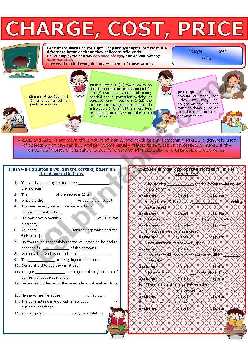 COLLOCATION 4 - BLUNDER, DEFECT, ERROR, FAULT, MISTAKE - ESL worksheet by  evadp75