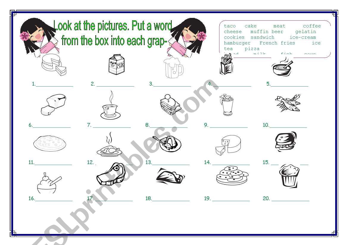 Food_exercise. worksheet