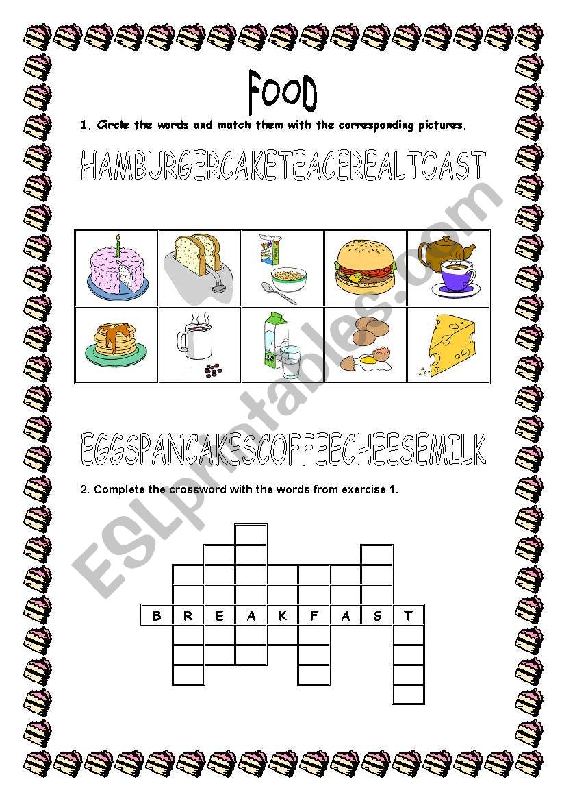 Food worksheet